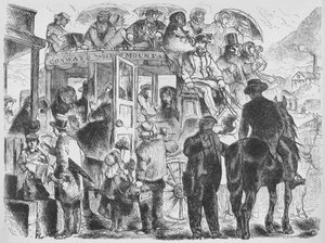 Coaches to resorts and hotels, c1859, 1938