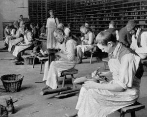 Cobbling, Earlswood Asylum, Reigate, 1904 by Unbekannt
