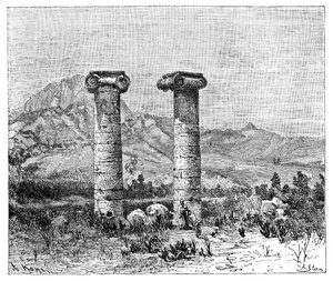Columns of the Temple of Cybele, Sardes Sardis, Turkey