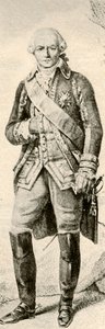 Count of Rochambeau, showing dress of a French officer, 1791 by Unbekannt