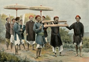 The Condemned Walking in Punishment, 1900 by Unbekannt