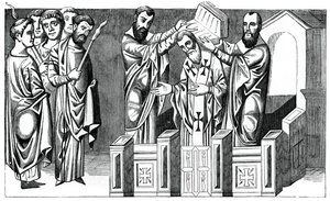 Consecration of a Bishop, 9th century, 1870 by Unbekannt