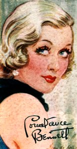 Constance Campbell Bennett, US actress by Unbekannt