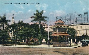 Corner of Central Park, Havana, Cuba, c. 1910