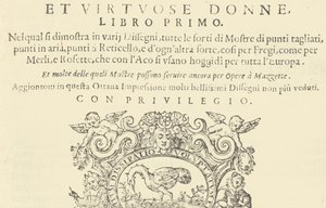 Corona delle Nobili et Virtuose Donne: Libro I-IV, 1601