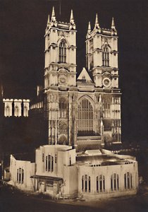 Coronation Floodlighting - Westminster Abbey by Unbekannt