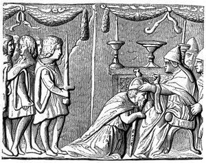 Coronation of the Emperor Sigismund by Pope Eugene IV, 15th Century by Unbekannt