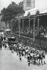 Coronation procession of George V and Queen Mary, near Westminster Abbey, 22 June 1911
