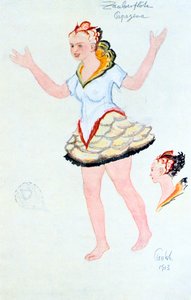 Costume design for Papegena by Unbekannt