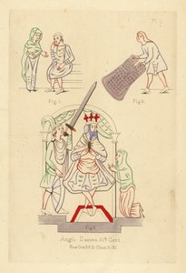 Costumes of the Anglo-Saxons by Unbekannt