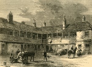 Court-Yard of the Rose and Crown by Unbekannt