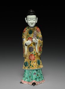 Court Lady Holding a Sheng, 1662-1722 by Unbekannt