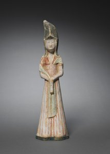 Court Lady with Tall Headdress: Tomb Figurine, c. 700-750