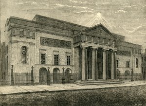 Covent Garden Theatre: Front in 1850, 1881 by Unbekannt