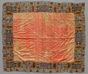 Cover with Border of Abstract Floral Motifs, 18th century