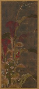 Coxcombs, Maize and Morning-Glories by Unbekannt