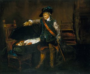 Cromwell Gazing at the Body of Charles I, after 1850 by Unbekannt