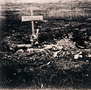 Cross and Human Remains