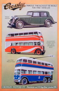 Crossley Motors Advert, 1937 by Unbekannt