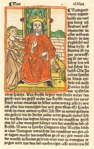 Crowned Man on a Throne with the Virgin Standing at the Left by Unbekannt
