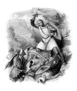 Crusader in Battle, 19th Century