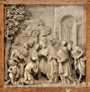 Crypt, Ark of Saints Marcellino and Peter Exorcist, Lorenzo Trotti, The Conversion of the Jailer Artemio, Cathedral of Santa Maria Assunta, Cremona, Italy (photo)