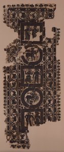 Curtain Panel with Scenes of Merrymaking, 500s