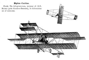 Curtiss Biplane, 20th Century by Unbekannt