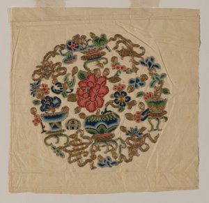 Cut Out Motif Needlework, China, Qing Dynasty