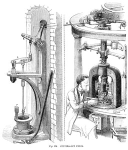 Cutting out Press by Unbekannt