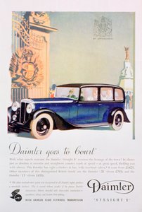 Daimler Straight 8 car advert