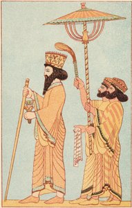 Darius I 548-486 BC Achaemenid King of Persia from 521, with Attendants, 1881 by Unbekannt