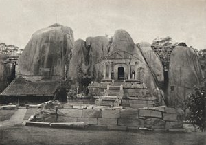 The Issurumuniya Rock Temple built by King Devanampiya Tissa in the 3rd century BC