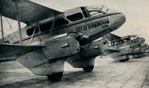 De Havilland DH89 Aircraft Used on Some of the Railway Air Service Routes, c1934-c1937 by Unbekannt