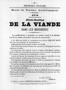 De La Viande, from French Political Posters of the Paris Commune, May 1871