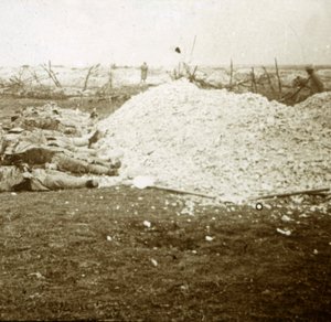 Dead Bodies, Souain, Northern France by Unbekannt