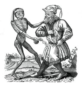 Death and the Jew, an episode from the Dance of Death, 1441, 1870