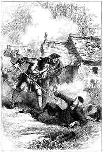 Death of Sebastien Rale, French Jesuit missionary in America by Unbekannt