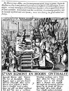 Decapitation of Count Egmont and Hoorn at Brussels During Spanish Tyranny in Netherlands by Unbekannt