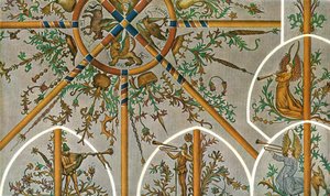 Decoration in Stedum Church, Groningen, Netherlands, 1928 by Unbekannt
