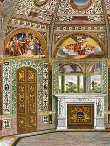Decoration in the Octagon Garden Pavilion in Buckingham Palace, London
