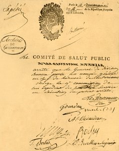 Decree of the Committee of Public Health, 26 October 1795