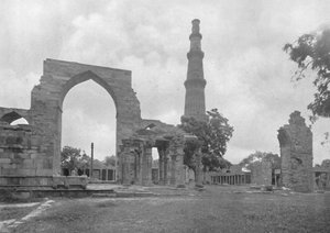 Delhi. - General View of Kutub Mosque and Ruins, c1910
