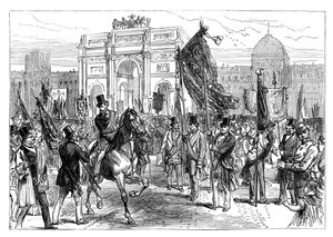 Demonstration of the Paris Freemasons, France by Unbekannt