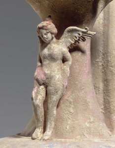 Detail (Canosan polychrome pottery oinochoe, Apulia, c. early 3rd century BC)