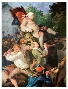 Detail from Chairing the Member, by William Hogarth