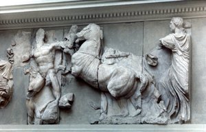 Detail from the Great Frieze of the Pergamon Altar by Unbekannt
