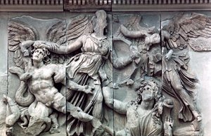 Detail from the Great Frieze of the Pergamon Altar