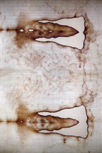 (detail) Shroud of Turin in Basilica di Maria Ausiliatrice, Turin, Italy