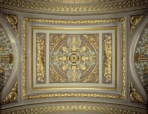 Detail of a Cupola, Galerie des Batailles, Chateau de Versailles, France